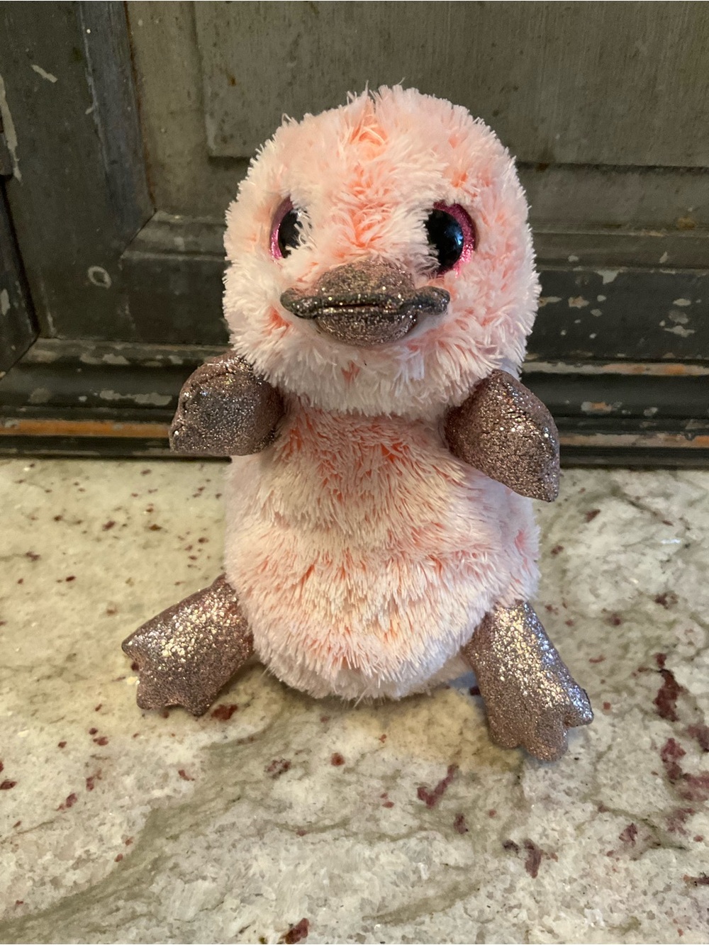 Wilma the Pink Platypus from the Ty Beanie Boos collection